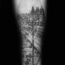For more details do pm me 01125032107 �� forget the pain , enjoy the beauty �. 50 Lineman Tattoos For Men Electrical Design Ideas