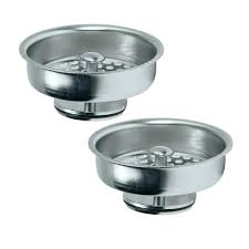 Sinktastic strainer and kitchen drain stopper. The Plumber S Choice 3 1 2 In Strainer Basket Replacement For Kitchen Sink Drains Stainless Steel Kohler Style Stopper 2 Pack Rb13157x2 The Home Depot
