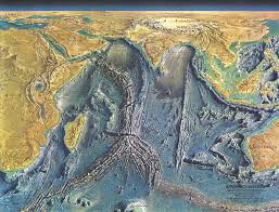 Topography Of Indian Ocean Map Art Map Art Print National Geographic Maps