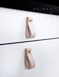 Schubladengriffe Aus Leder Diy Heimatbaum Schubladen Griffe Schubladengriffe Kuchengriffe