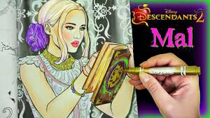 Some of the coloring page names are evie coloring at, evie from descendants wicked world coloring, evie coloring at, evie descendants coloring at, evie from descendants coloring descendants, descendants disney coloring at, learn how to draw mal from descendants descendants step, evie descendants coloring at, evie. Disney Descendants 2 Color Mal And Her Spell Book Wickedly Cool Coloring Book Youtube