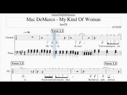 Mac Demarco My Kind Of Woman Ukulele Tabs Youtube