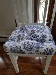 Tufted Chair Pad Chair Cushion Chairseat Cushion Navy Blue Dining Room Chair Cushions Diy Chair Cushions Chair Cushions