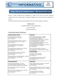 Escreva uma opinião sobre a sua experiência. Corpo Clinico Do Hospital Austa Sao Jose Do Rio Preto Sabesprev