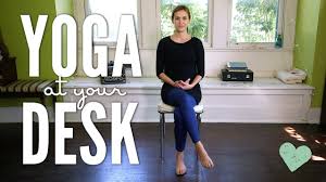 Gentle exercise for the hamstring. Yoga At Your Desk Youtube