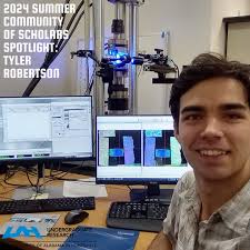 This week's research spotlight features Tyler Robertson, a Senior in  Aerospace Engineering! This summer Tyler worked with Dr. Nathan Spulak from  the College of Engineering