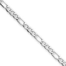 Other popular metals are platinum and sterling silver, and palladium has been gaining use in fine jewelry. Figaro Chain 5mm Fine 14k White Gold Necklace Women Men Jewelry Strong Solid Plated Clasp Gift With Lobster Clasp Valentines 20 00 Amazon Com