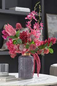 Try real touch flowers for the beauty inspired by nature and the benefits of hassle free faux flowers. Buy Artificial Tropical Floral In Glass Vase From The Next Uk Online Shop
