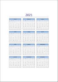 This printable document is available as editable excel / pdf template. 2021 Calendar In Excel