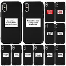 Maybe you would like to learn more about one of these? Social Media Seriously Harms Your Mental Health Phone Case Fahsion Quotes Black Silicone Covers For Iphone 11 Pro Max 8 7 6s Plus X Xs Max Xr Samsung Galaxy S6 Edge S7
