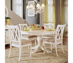 American Drew Camden Light 5 Piece Round Dining Set White Round Dining Table Round Pedestal Dining Table Kitchen Table Settings