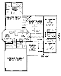 Traditional Style House Plan 67011 With 3 Bed 2 Bath 2 Car Garage House Plans Traditional House Plans Traditional House Plan