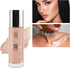 VIOLA HOUSE Body Shimmer Body Luminizer, Waterproof Moisturizing and Glow  For Face & Body Liquid Highlighter, Radiance All In One Makeup Shimmer Body  ...