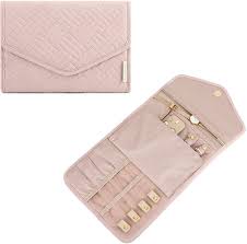 Bagsmart Travel Jewellery Organiser Roll Foldable Jewelry Case For Journey Rings Neckl Travel Jewelry Organizer Travel Jewelry Organizer Rolls Travel Necklace