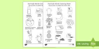 Free printable lord's prayer coloring pages. Fairtrade Words Colouring Pages English Spanish Fairtrade Words Colouring