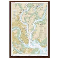 Framed Nautical Charts The Map Shop