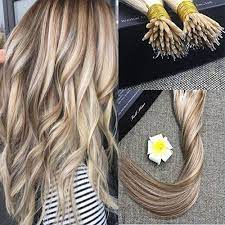 Nano Ring Blond Highlight Human Hair Extensions Fullshine Full Shine 100 Human Hair Extensions Human Hair Extensions Best Human Hair Extensions