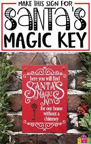 After a busy year, it was nice to get back into the lab and have time to make something! Diy Sign For Santa S Magic Key Burton Avenue