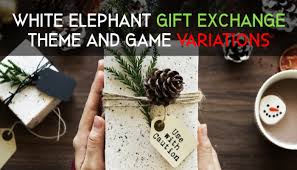 Maybe you would like to learn more about one of these? White Elephant Gift Exchange Theme And Game Variations Third Hour