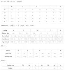 Escada Sizing Chart Www Bedowntowndaytona Com