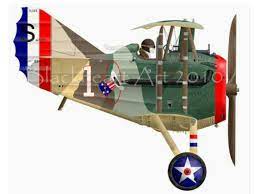 French Spad S Xiii Capt Eddie Rickenbacker 94th Hat In The Ring Squadron Us Air Service 1918 Aircraft Art Cartoon Airplane Wwii Plane