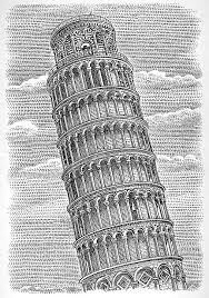 The Art Of Demotivation The Leaning Tower Stippled For The Chapter Heading Medio Architecture Concept Drawings Stippling Art Art Drawings Sketches Creative