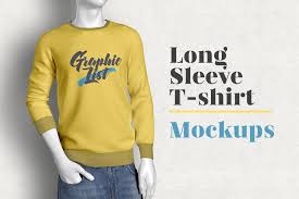 Long Sleeve T Shirt Mockups In 2020 Shirt Mockup Tshirt Mockup Design Mockup Free