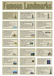 Famous Landmarks Speaking Cards English Esl Worksheets For Distance Learning And Physical Classrooms In 2020 Famous Landmarks Vocabulary Cards Geography