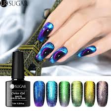 The brown cat's eye manicure is paired with the burgundy manicure, which is perfect for color matching and has a bright feeling. Ur Sugar 7 5ml 9d Cat Eye Nail Gel Polish Chameleon Magnetic Uv Gel Varnish Purple Blue Soak Off Uv Led Nail Cat Eye Nails Polish Uv Gel Nail Polish Gel Nails