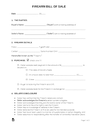 Concealed handgun permit unit, p.o. Free Firearm Gun Bill Of Sale Form Pdf Word Eforms