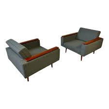 For the living room, study, bedroom, or maybe office? 1960s Danish Modern Sleek Low Lounge Chairs A Pair Chairish