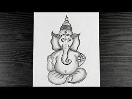 How To Draw Lord Ganesha Easy Ganesh Chaturthi Special Drawing Pencil Drawing Easy Youtube In 2020 Easy Drawings Pencil Drawings Easy Ganesha Drawing