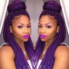 Black And Purple Braids Hairstyles Khadijasanchez On Instagram Yo I Really Killed These Purple Braids Thoo Box Braids Hairstyles Braided Hairstyles Purple Braids