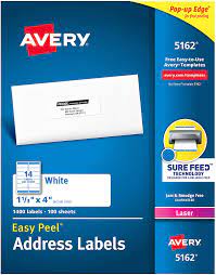 Using the designed vintage chalkboard style for the canning labels, included is a date label, three styles of large jar labels. Amazon Com Avery Address Labels With Sure Feed For Laser Printers 1 1 3 X 4 1 400 Labels Permanent Adhesive 5162 White Address Labels Office Products