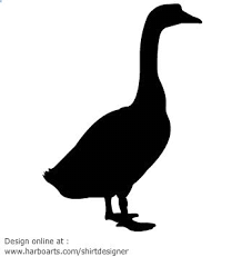 Black And White Goose Silhouette Download Goose Silhouette Vector Graphic Patronen Houtbrand Sjablonen