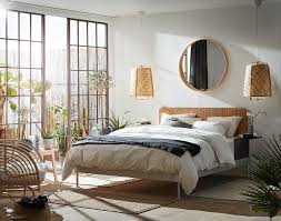 Delaktig Bed Frame Headboard 2 Side Tables Aluminum Rattan Ikea Ikea Bed Frames Bed Frame And Headboard Bedroom Inspirations