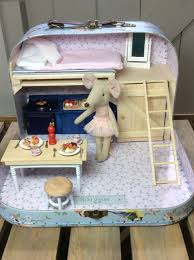 Penelope Mouse Cottage Suitcase Diorama Featuring Maileg Etsy Toy Cupboard Doll House Maileg