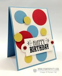 How to break a blank canvas 6 ideas mixed media for beginners #1 ♡ maremi's small art ♡. Ppa140 Masculine Birthday Card Stampin Pretty