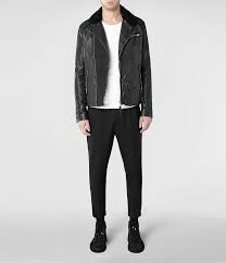 Allsaints Raven Leather Biker Jacket Shopstyle Stylish Jackets Leather Jacket Men Leather Biker Jacket