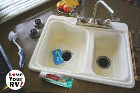 rv plastic sinks with toothpaste