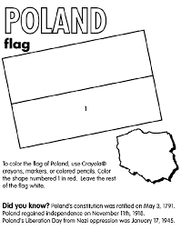This flag is tinged with two equal horizontal segments of red and white. Poland Coloring Page Crayola Com