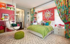 Robeson Bedroom With Beautiful Wall Mounted Mirror Supplemented By A White Medium Sized Bed With Green Girls Room Paint Bedroom Design Girls Room Paint Colors