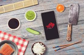 Iphone X In Sushi Bar Mock Up 4 Food Mockup Sushi Bar Sushi Design