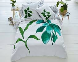 Linge De Lit Motif Feuillage Becquet Creation Becquet Linge De Lit Parure De Lit Lit