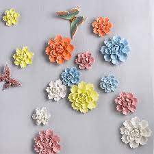 See more ideas about ceramic flowers, ceramic art, ceramics projects. Modern 3d Stereo Wall Ceramic Flowers Crafts Decoration Creative Simulation Flower Wall Sticker Home Wall Hanging Mural Ornament Painting Calligraphy Aliexpress