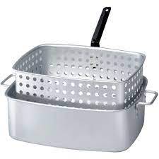Repeat with remaining fish sticks, adding more oil to skillet as necessary. King Kooker 15 Qt Aluminum Rectangular Fry Pan With Two Helper Handles And Punched Aluminum Basket Kk 6 The Home Depot
