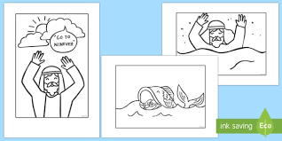 Check spelling or type a new query. Jonah And The Big Fish Story Coloring Sheet Teacher Made