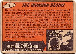Print (larger than uk) original. All Of The Original Mars Attacks Cards Published By Topps In 1962 Album On Imgur
