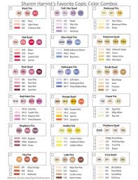 The visual layout of colors is a go to resource for choosing color combinations. Copic Faq Color Charts Tutorials Paperfections