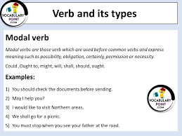 Maybe you would like to learn more about one of these? Verbs And Its Types With Examples Pdf Download Pdf Vocabulary Point